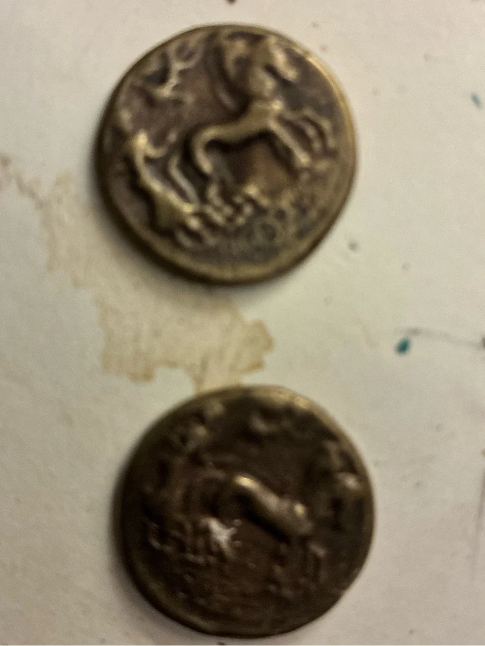 Two coins from Ancient Rome